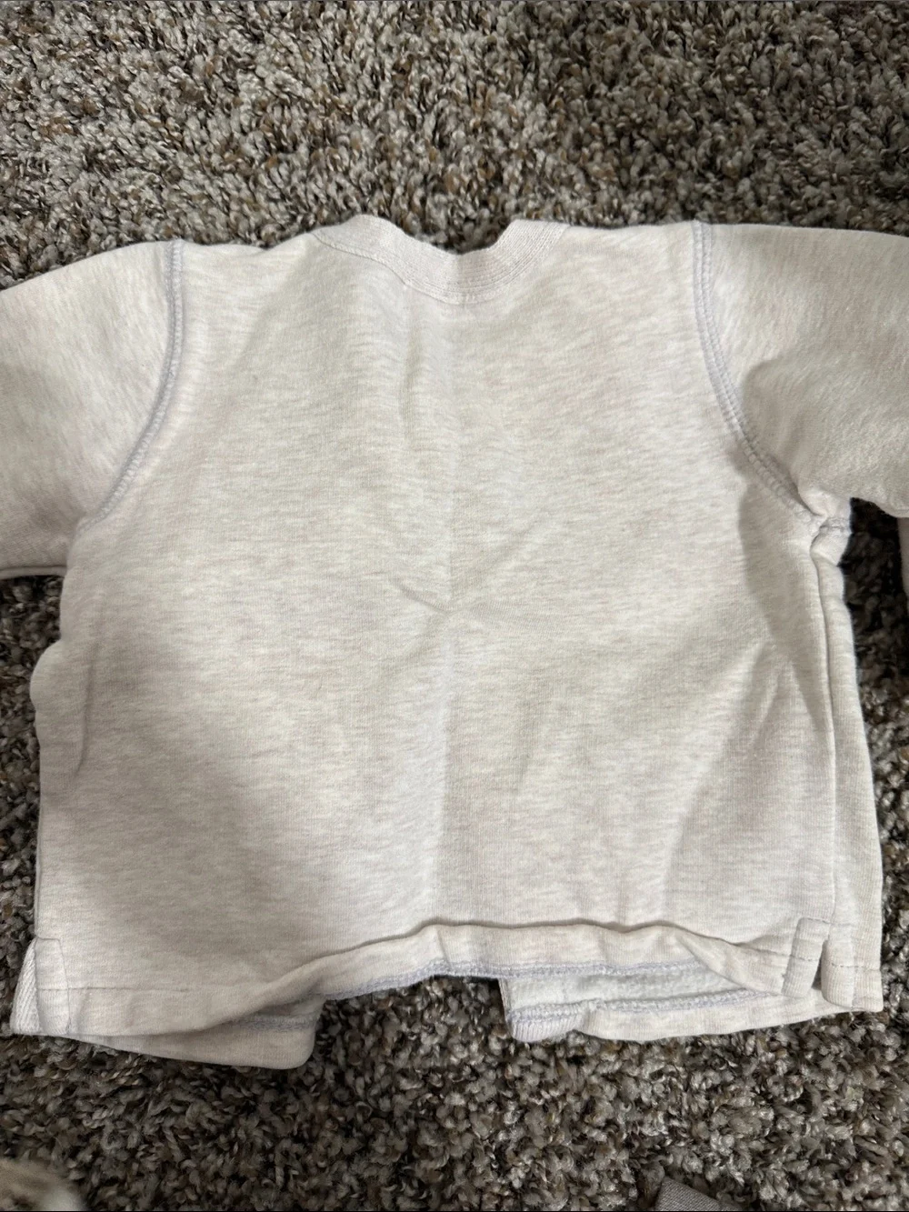 GAP Cream Newborn Button-Front Cardigan